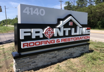 Frontline Channel Lettering Sign installed by SoEasy Signs