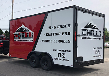 vinyl trailer business graphics